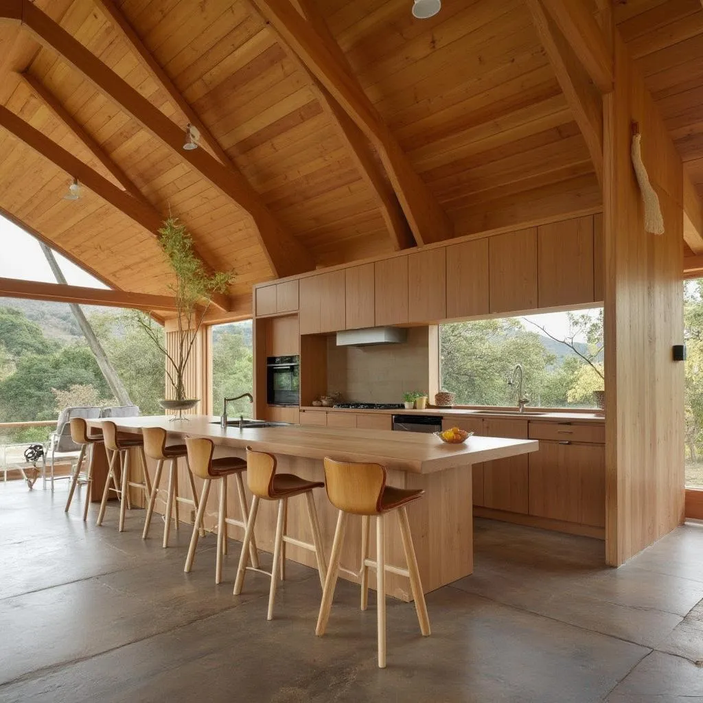 Interior luminoso madera